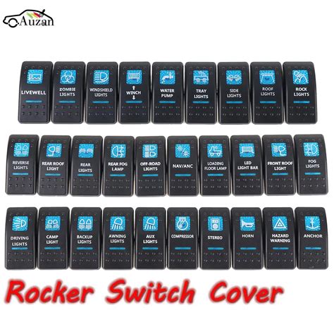 1pcs Boat Car Truck Carling Rocker Switch Covers Cap Blue Window