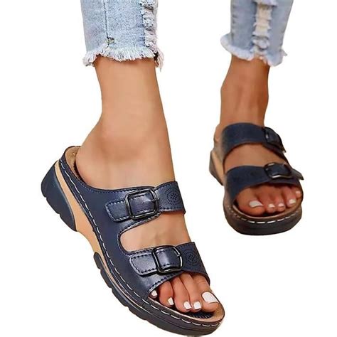 Sandales Orthop Diques Femmes Compens Es Tongs Flip Flops