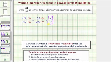 How To Solve An Improper Fraction