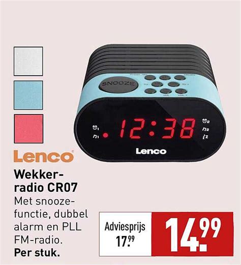 Lenco Wekkerradio CR07 Aanbieding Bij ALDI 1Folders Nl