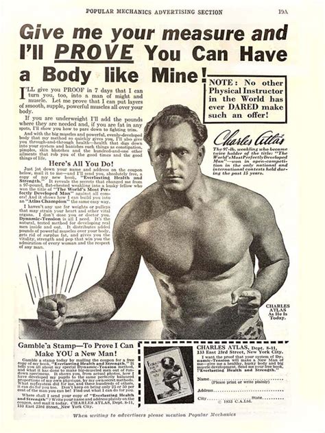 Charles Atlas The Worlds Most Perfectly Developed Man” Printers Devil