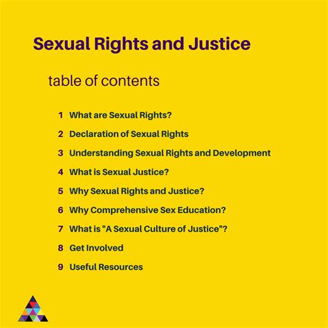 Sexual Rights And Justice Factsheet Sexual Culture Of Justice