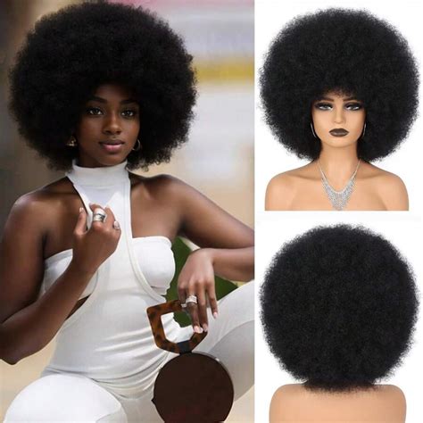 70er Jahre Afro Perücken für gluefrei zum Anziehen und Gehen