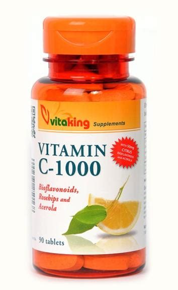 Vitaking Vitamin C 1000 Cu Bioflavonoide Acerola Si Macese 90