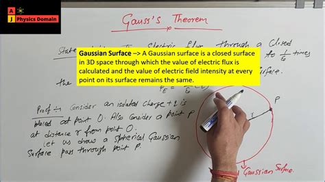 Lec 11 Electric Flux And Gauss Law Gausses Theorem Gauss Law Area Vector Electric Flux