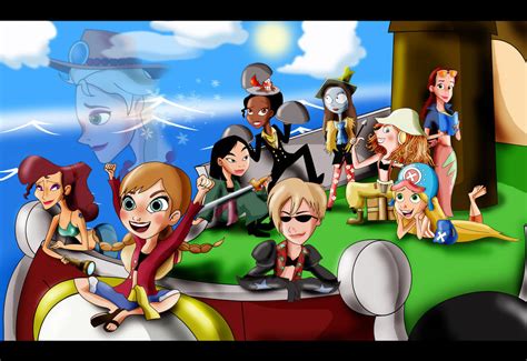 Disney Princesses And Girls One Piece Crossover By Xeternalflamebryx