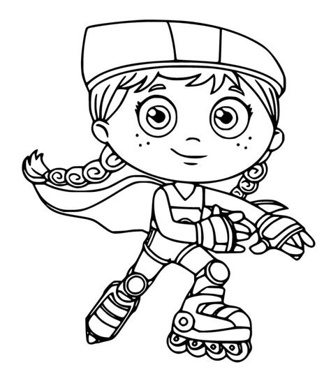 Dibujos De Caperucita Roja De Super Why Para Colorear Para Colorear