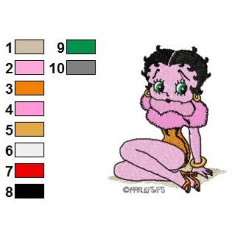 Betty Boop Embroidery Design 20