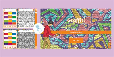 Graffiti Interactive Colouring Lehrer Gemacht Twinkl