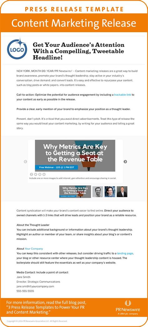 3 Press Release Templates To Power Your Pr And Content Marketing