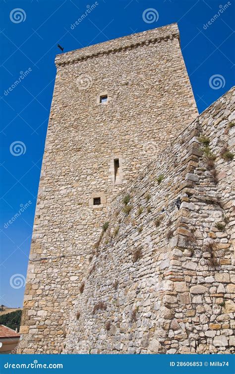 Norman Swabian Castle Of Deliceto Puglia Italy Stock Image Image Of