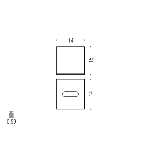 Colombo Design B Epb Black White Porta Fazzoletti Bianco