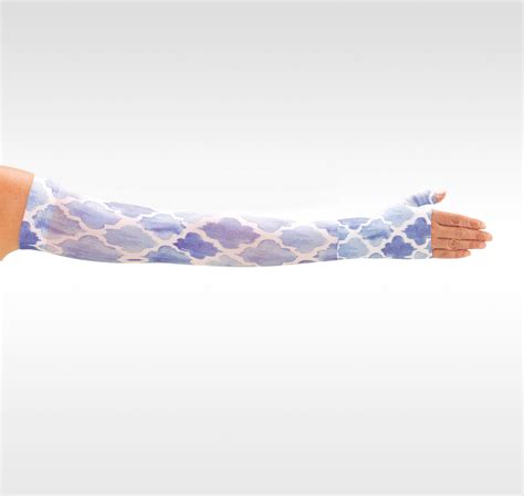 Juzo Soft Arm Sleeve Print Series Moroccan Blue Body Works Compression