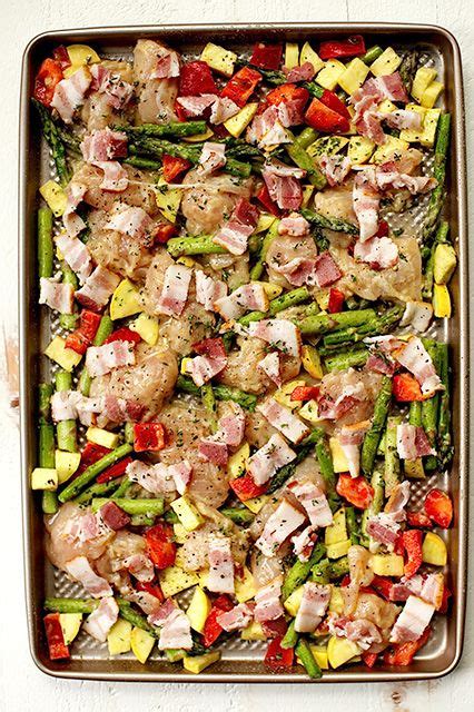 Sheet Pan Maple Dijon Chicken With Bacon Wholesomelicious Recipe