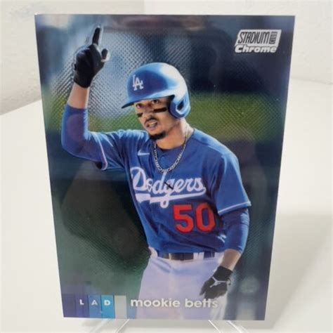 Mookie Betts 2020 Topps Stadium Club Chrome Refractor 218 EBay