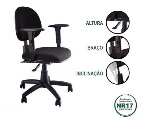 Cadeira Executiva Back Ii Bra O T Regul Vel