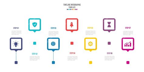 Infografik Vorlage Für Unternehmen 5 Schritt Zeitleiste Diagramm