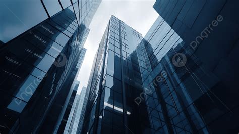 Glass High Rise Buildings Background Architecture Business The