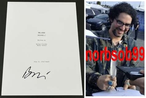 BENNY SAFDIE SIGNED AUTOGRAPH THE CURSE FULL 45 PAGE PILOT SCRIPT w ...