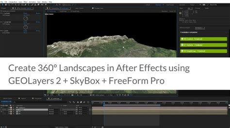 Create Landscapes In After Effects Using Geolayers Skybox