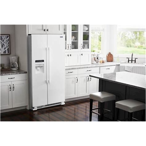 Customer Reviews Maytag 245 Cu Ft Side By Side Refrigerator White Mss25c4mgw Best Buy