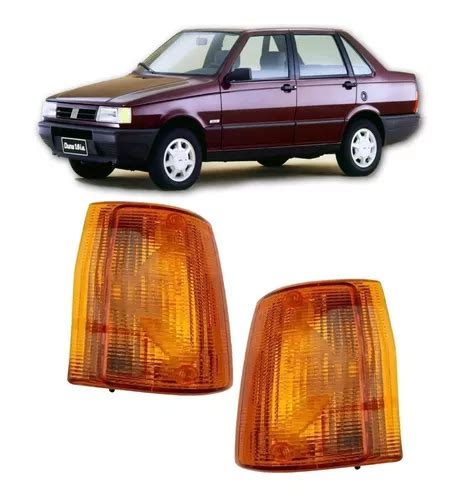 Juego Giros Faros Delanteros Fiat Duna 1989 1990 1991 Ambar