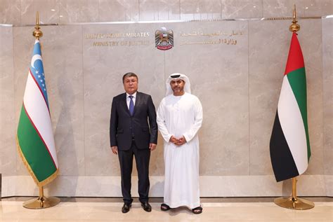 UAE And Uzbekistan Justice Ministers Discuss Enhanced Legal Cooperation