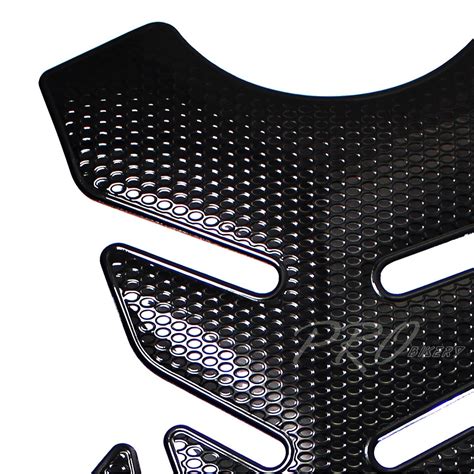 3D 4 Piece Customizable Fuel Gas Tank Pad Decal Sticker Perforated