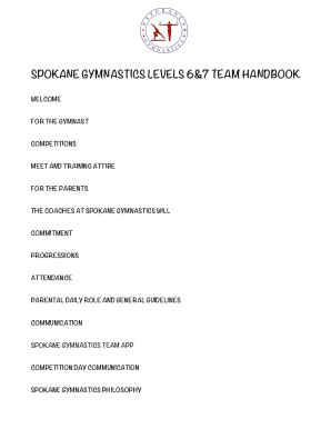 Fillable Online Gymnastics League At Spokane Gymnastics Fax Email Print