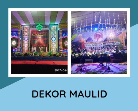 Dekorasi Panggung Maulid indoor dan Outdoor Keren