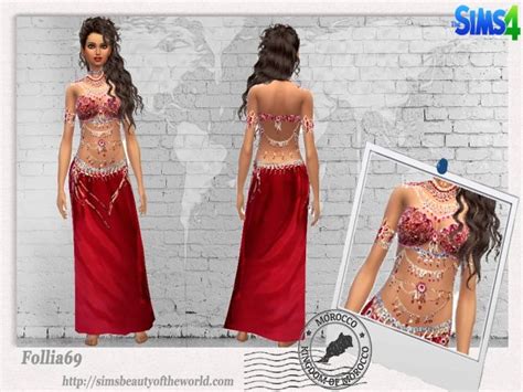 Bellydance Costume Style 1 At Sims 4 Beauty Of The World Via Sims 4