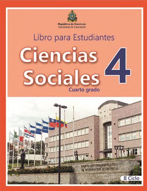 Ciencias Sociales Cuarto Grado 2024 Libros De Honduras