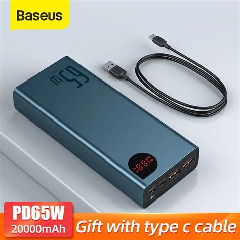 Baseus W Power Bank Mah Portable Powerbank Quick Charge Qc