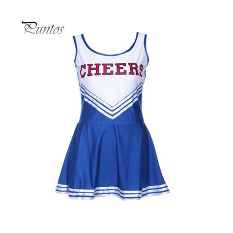 Buy Great Deals Striped Cheerleader Fancy Dress Musical Uniform Cosplay Costume At Affordable