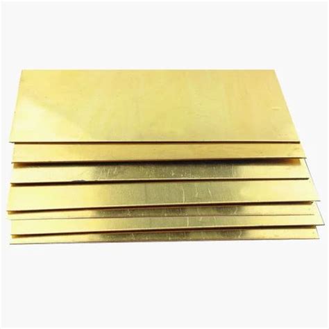 Golden Brass Sheet Metal Rectangular 0 3 MM To 12 MM At 380