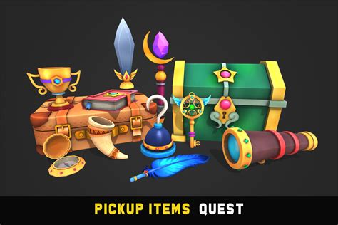 Pickup Items Quest 3d Props Unity Asset Store