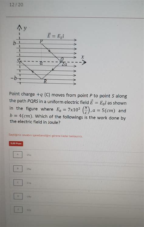 Solved Point Charge Q C Moves From Point P To Point S Chegg