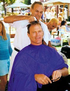 Bosworth receives a haircut from a hairstylist at the Parkinson ...