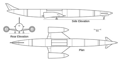 Skylon Blueprint - Download free blueprint for 3D modeling