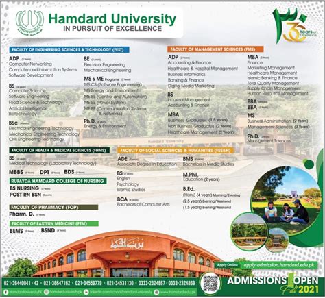 Hamdard University BS MS MPhil PhD Admissions 2022 Result Pk