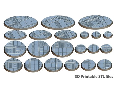 Miniature Bases Industrial Sci Fi 3d Printable Stl Files Suitable For