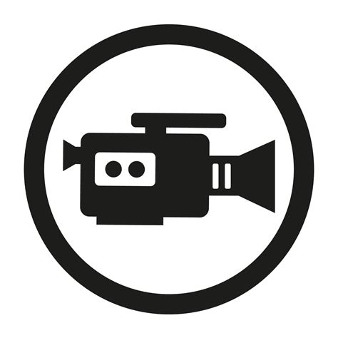 Video camera sign illustration 13918459 Vector Art at Vecteezy