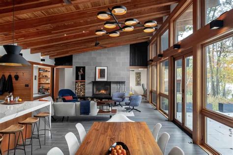 Step Into A Stunning Rustic Modern Cabin On Red Cedar Lake Wisconsin