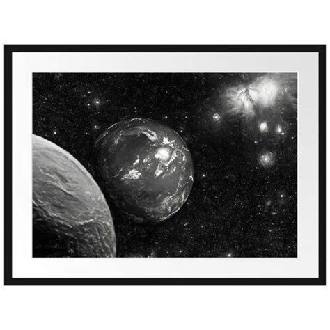 Gerahmtes Papierbild Planet Erde Im Kosmos East Urban Home Gr E Cm