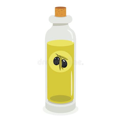 Vector Drawing of Olive Oil Stock Illustration - Illustration of diet ...