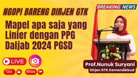 Linieritas Untuk PPG Dalam Jabatan Prodi PGSD Tahun 2024 YouTube