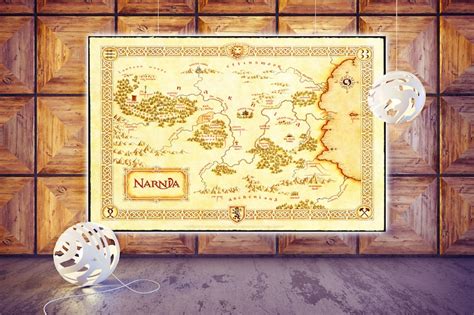 Narnia Kaart Kaart Van Narnia Narnia Wall Art The Chronicles Of