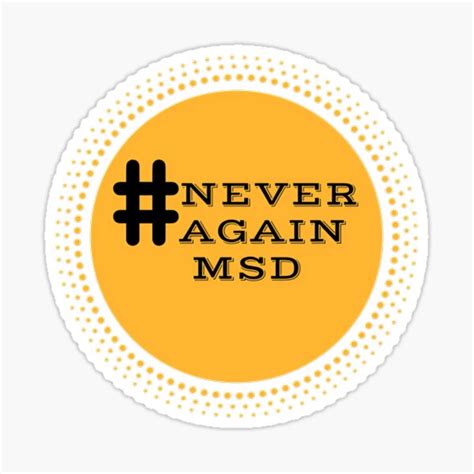 "David Hogg Never Again MSD" Sticker for Sale by HackDay2405 | Redbubble