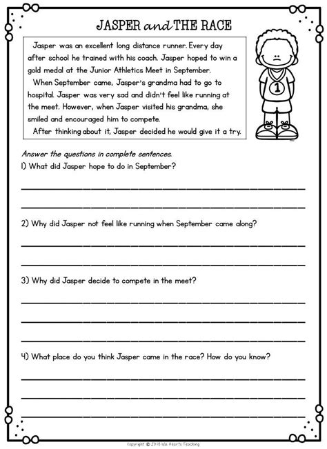 Reading Comprehension Second Grade