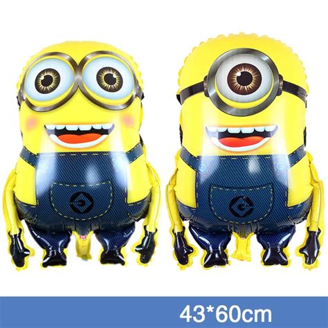 Lovely 2pcs Lot 43 60cm Jumbo Despicable Me Minions Balloons Large